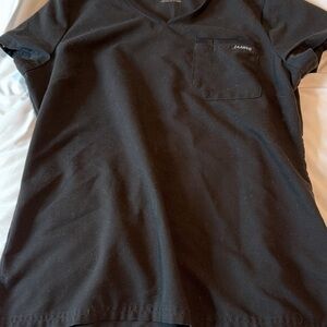 Jaanuu Black V-Neck Pocket Tee